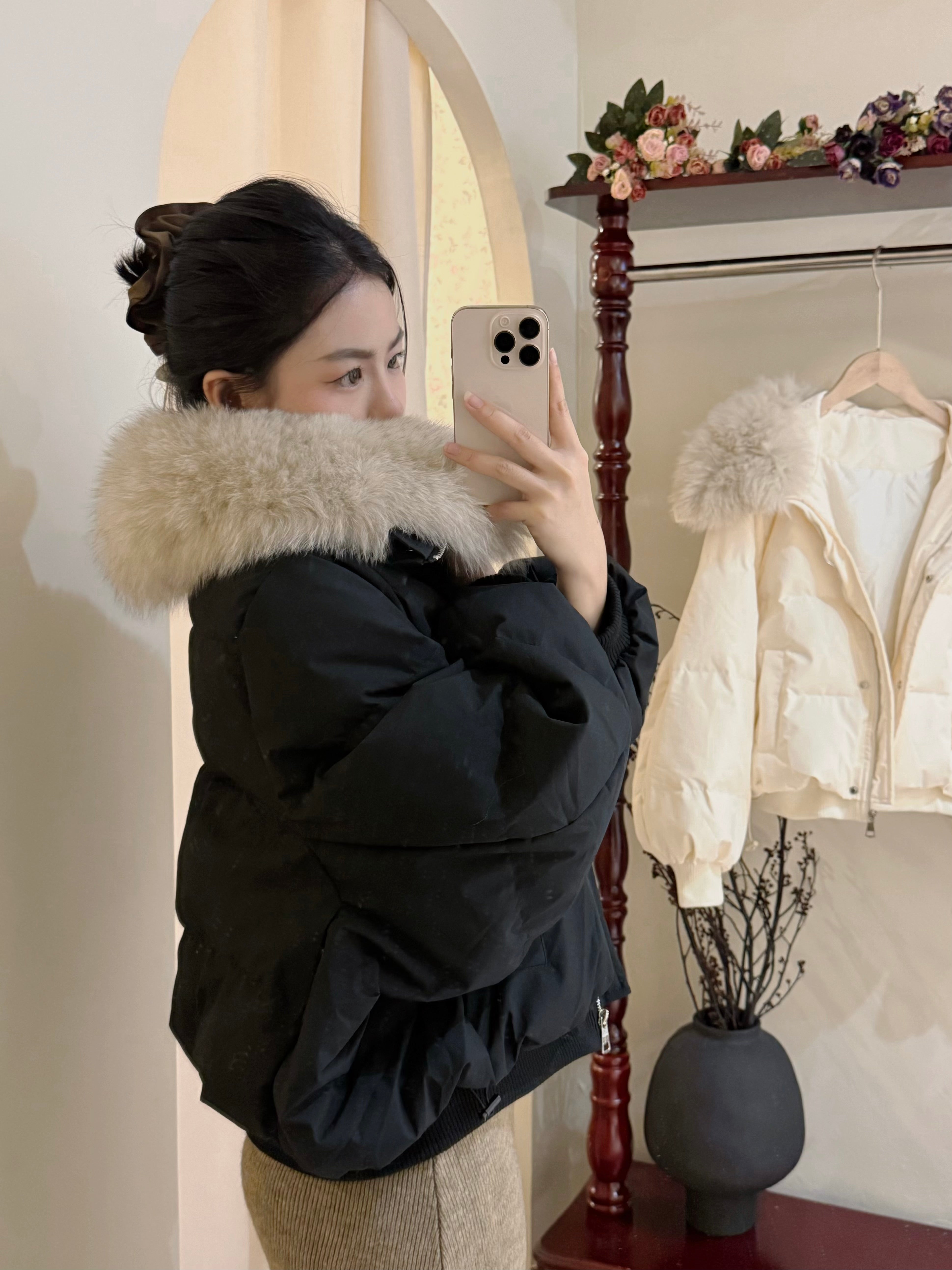 Velours Puffer jacket