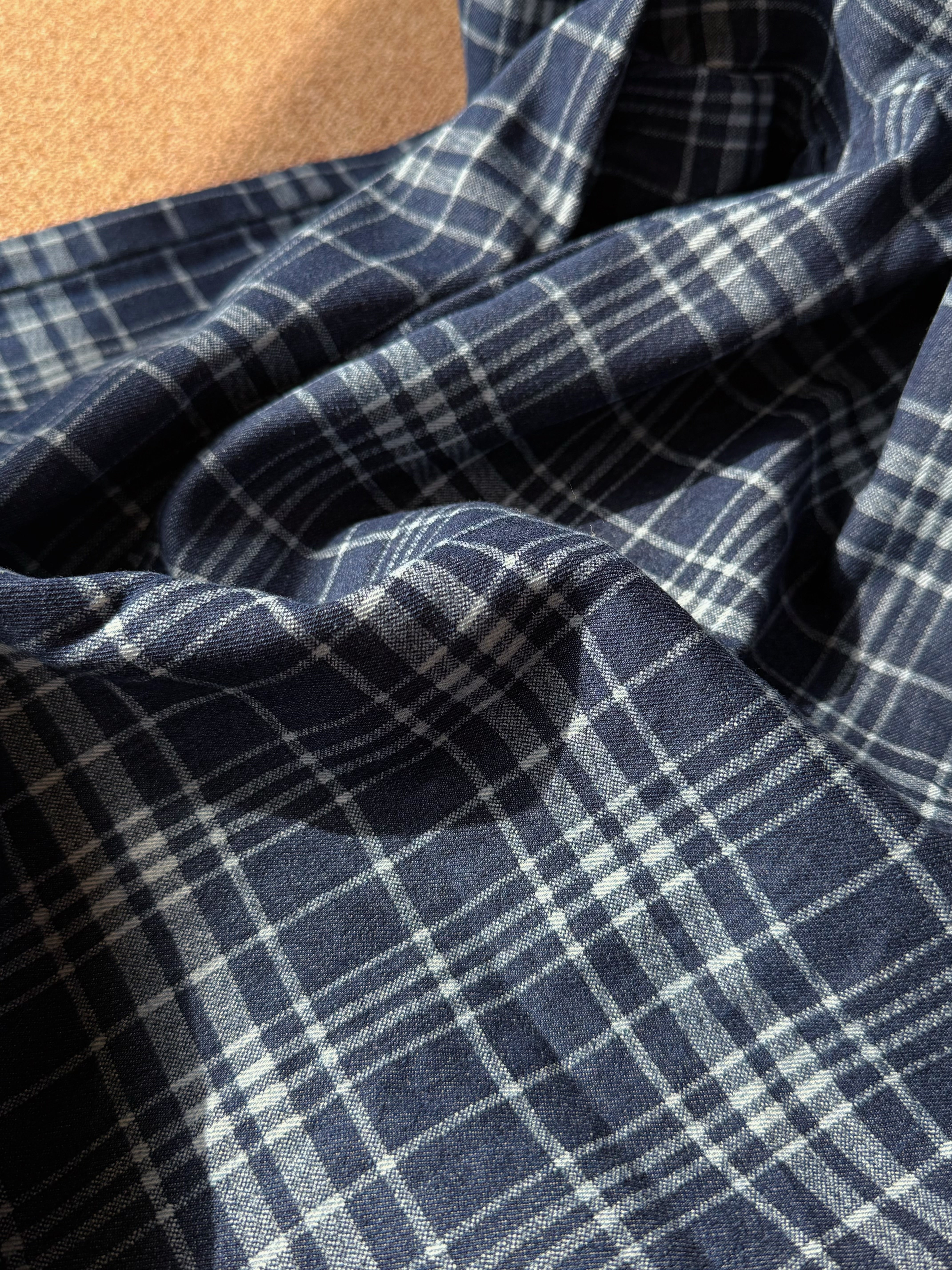 Gingham Demin pants