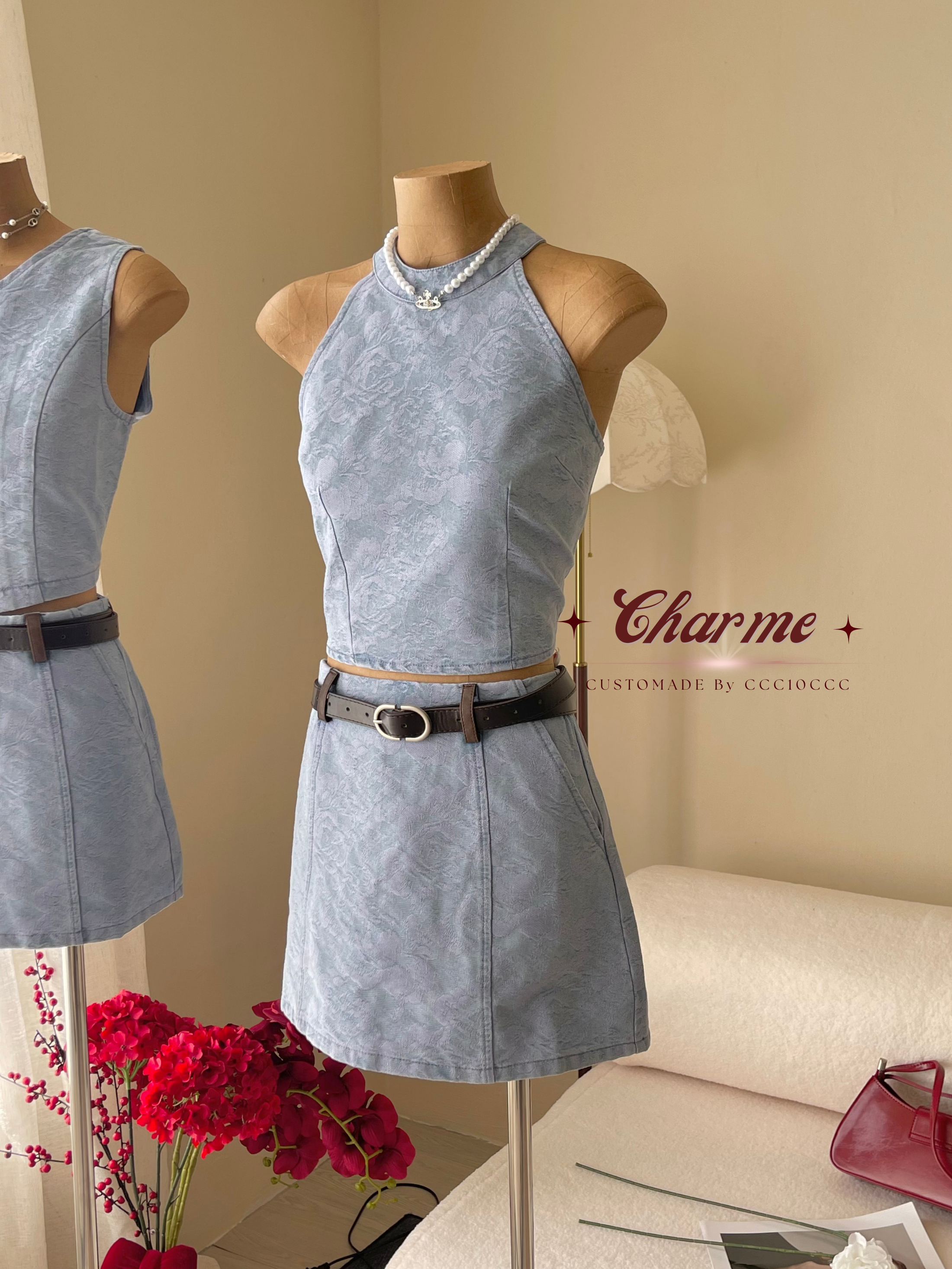 Whisper Set 雾语 · 挂脖背心