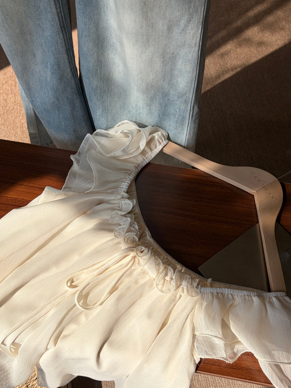 Camille Ruffle Chiffon Blouse
