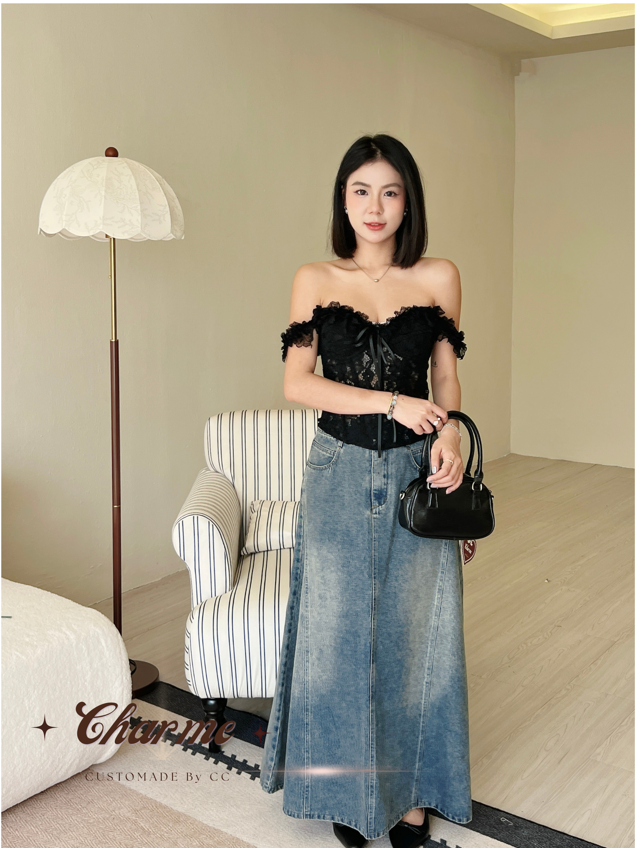 Elodie Denim Skirt