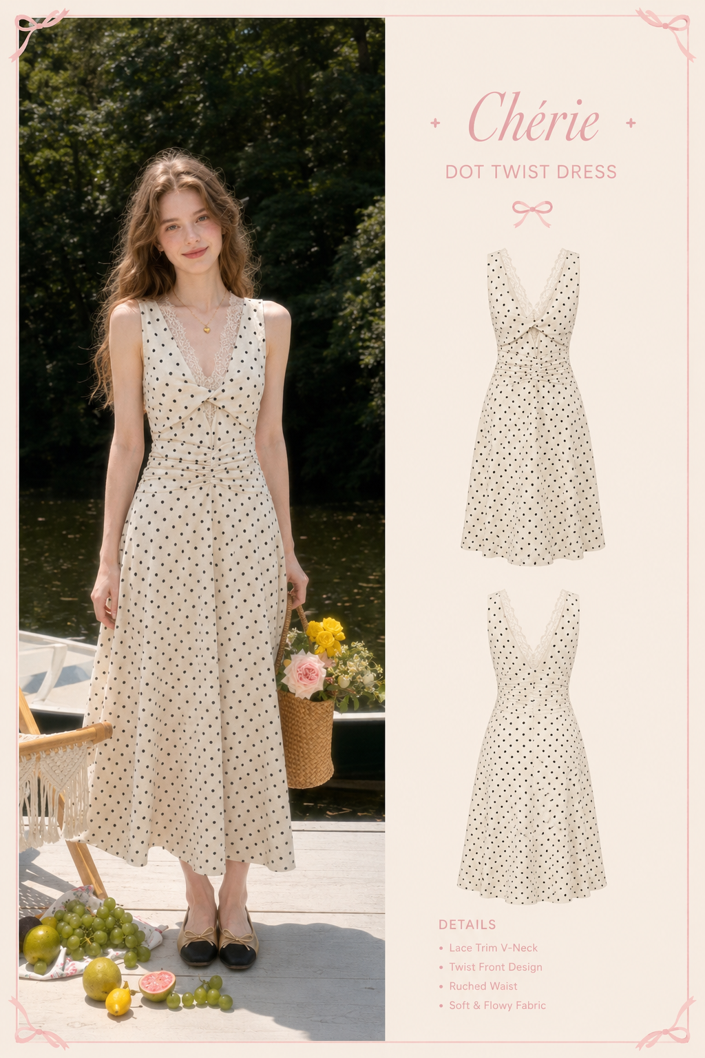 Amelie Polka Dress