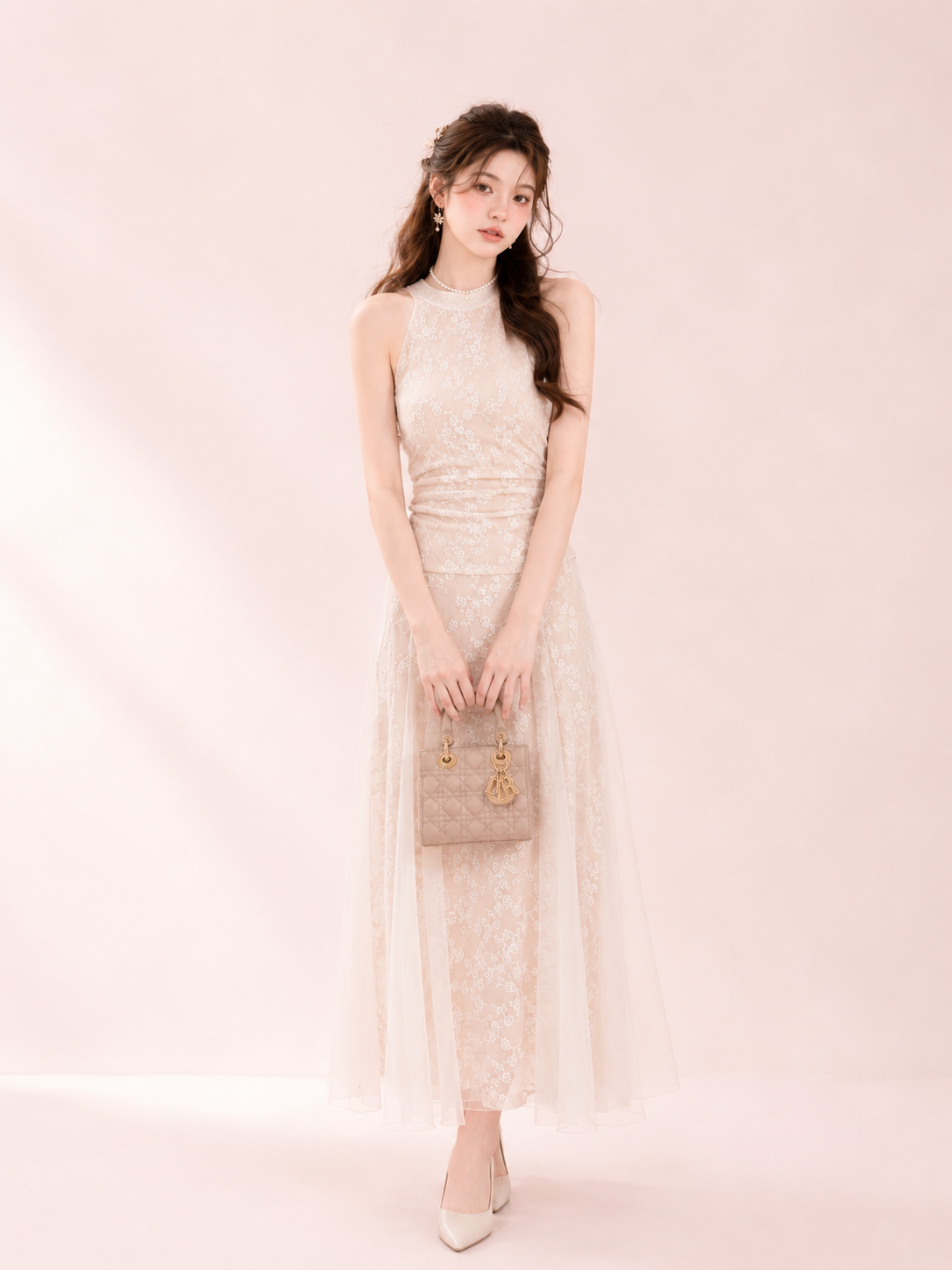 Moonlit Lace Maxi Dress