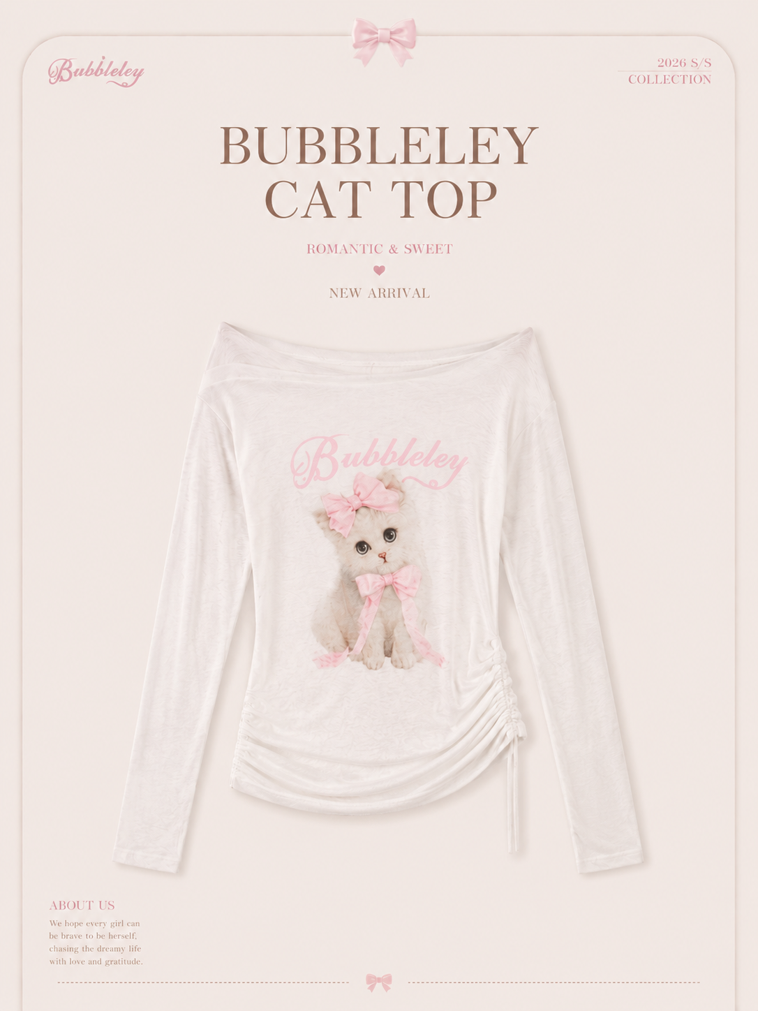 Bubbleley Kitty Top