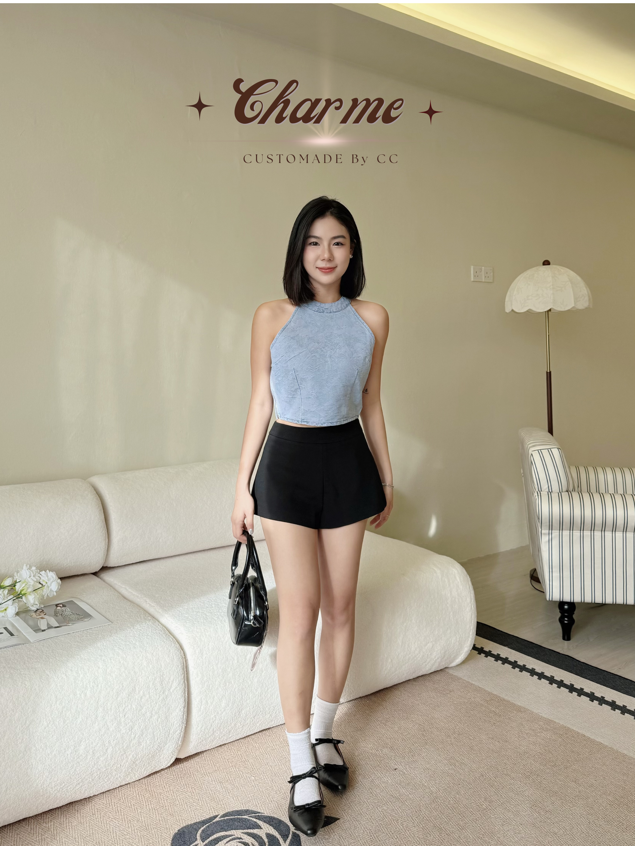 Perfect A Shorts (Beige)