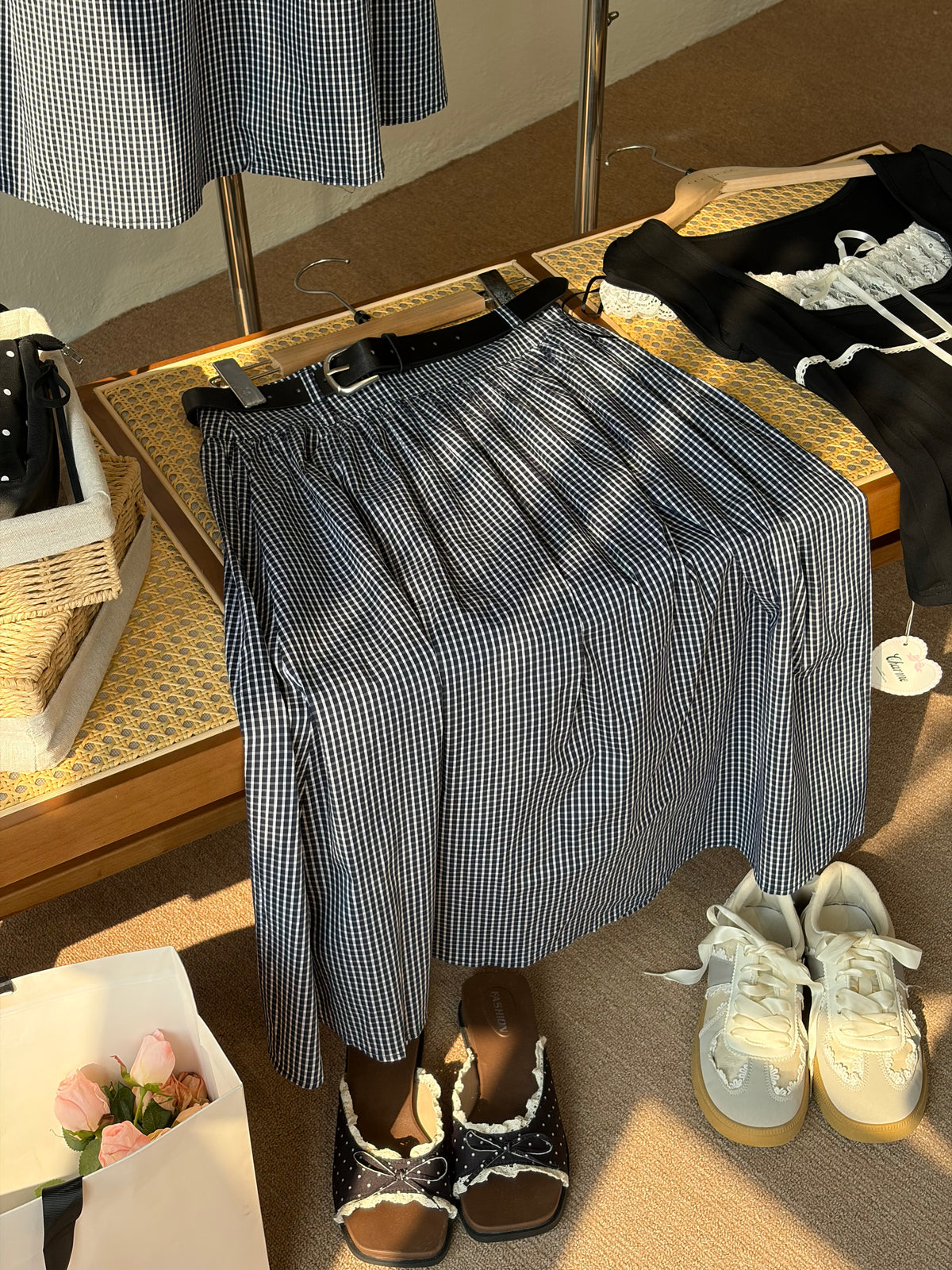 Sophie Gingham Skirt