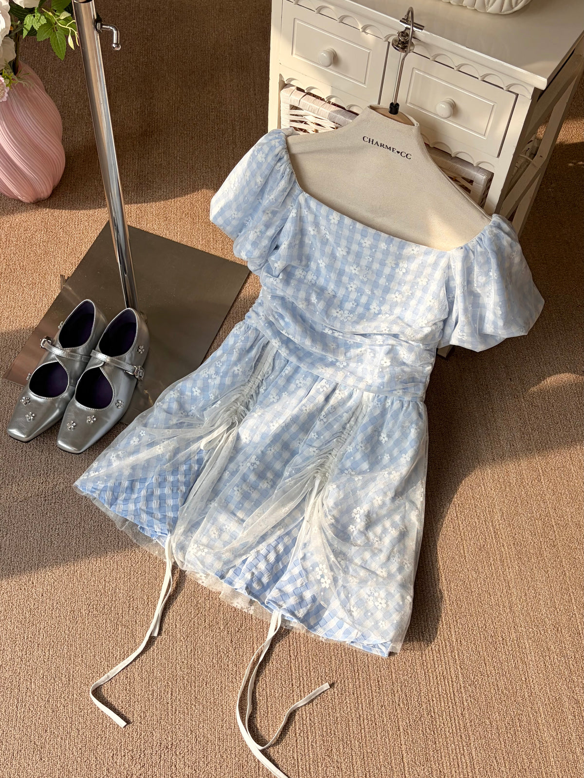 𝘾𝙃𝘼𝙍𝙈𝙀 Clara Gingham Dress