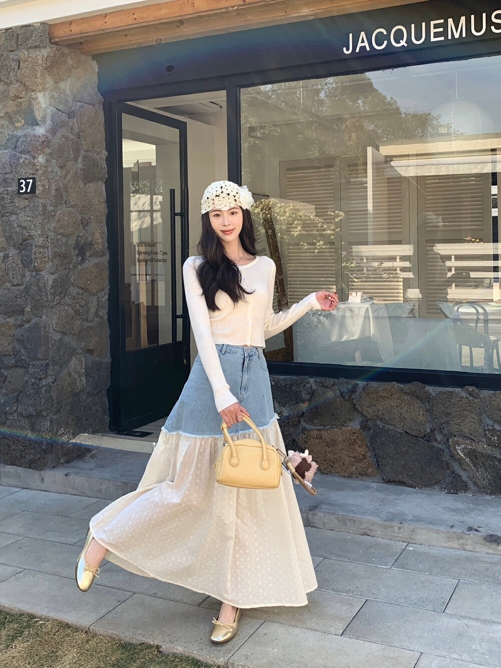 Lily Denim Mix Skirt