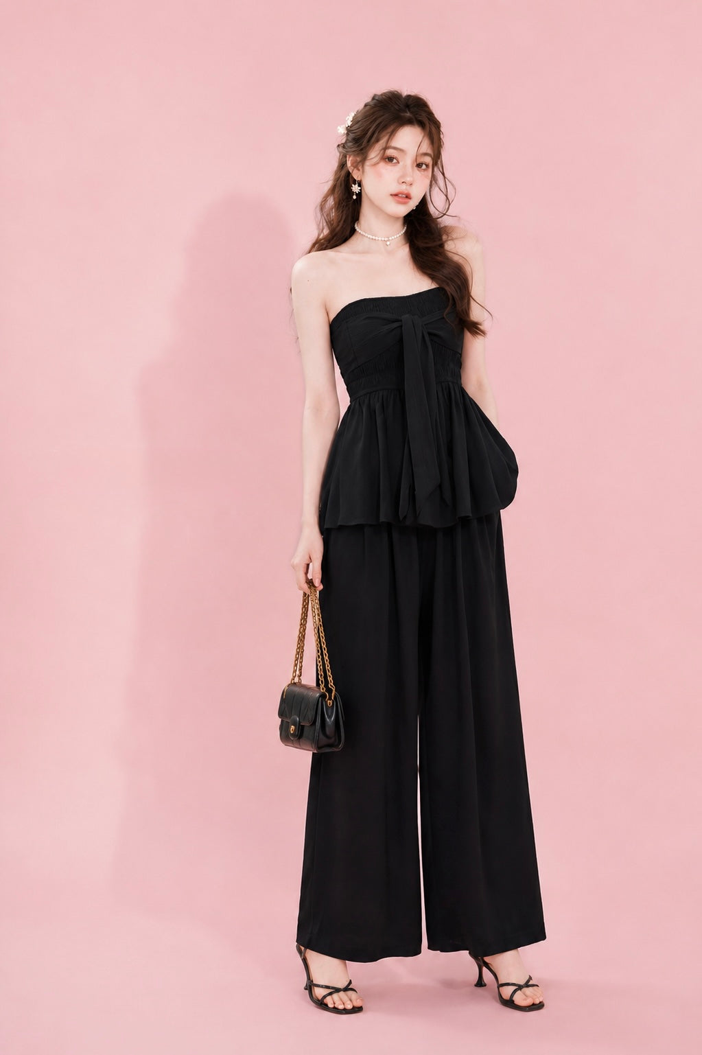 tube top and pants set elegant outfit