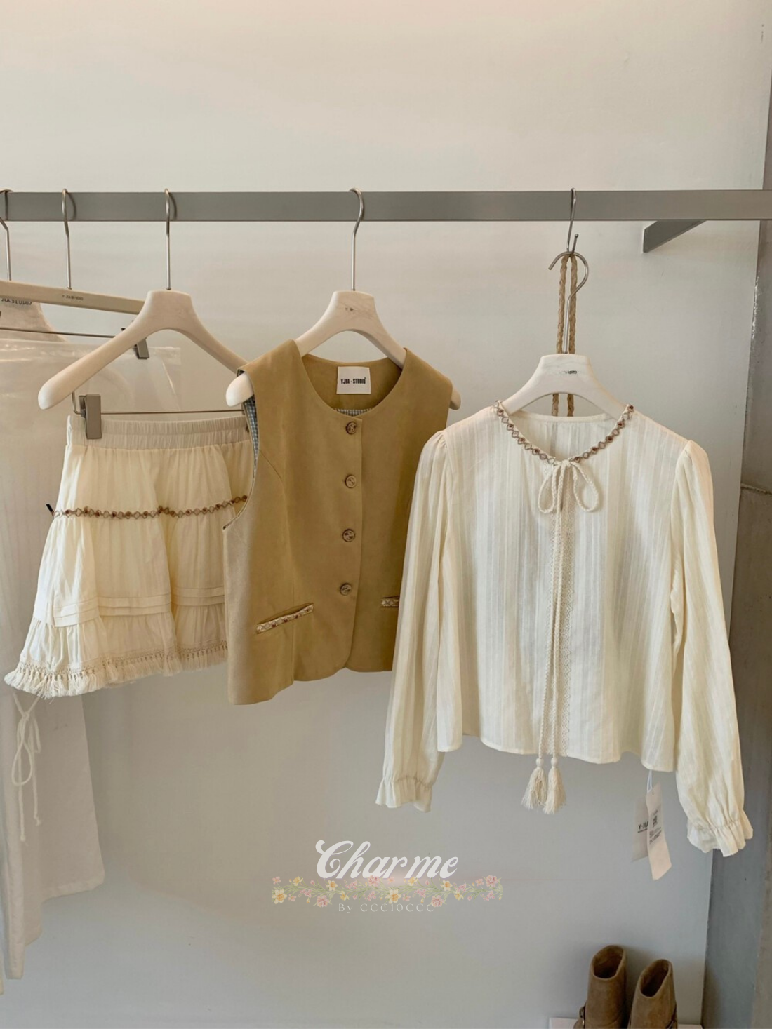 Sylvie Set (3in1) Vest+Shirt+Skirt