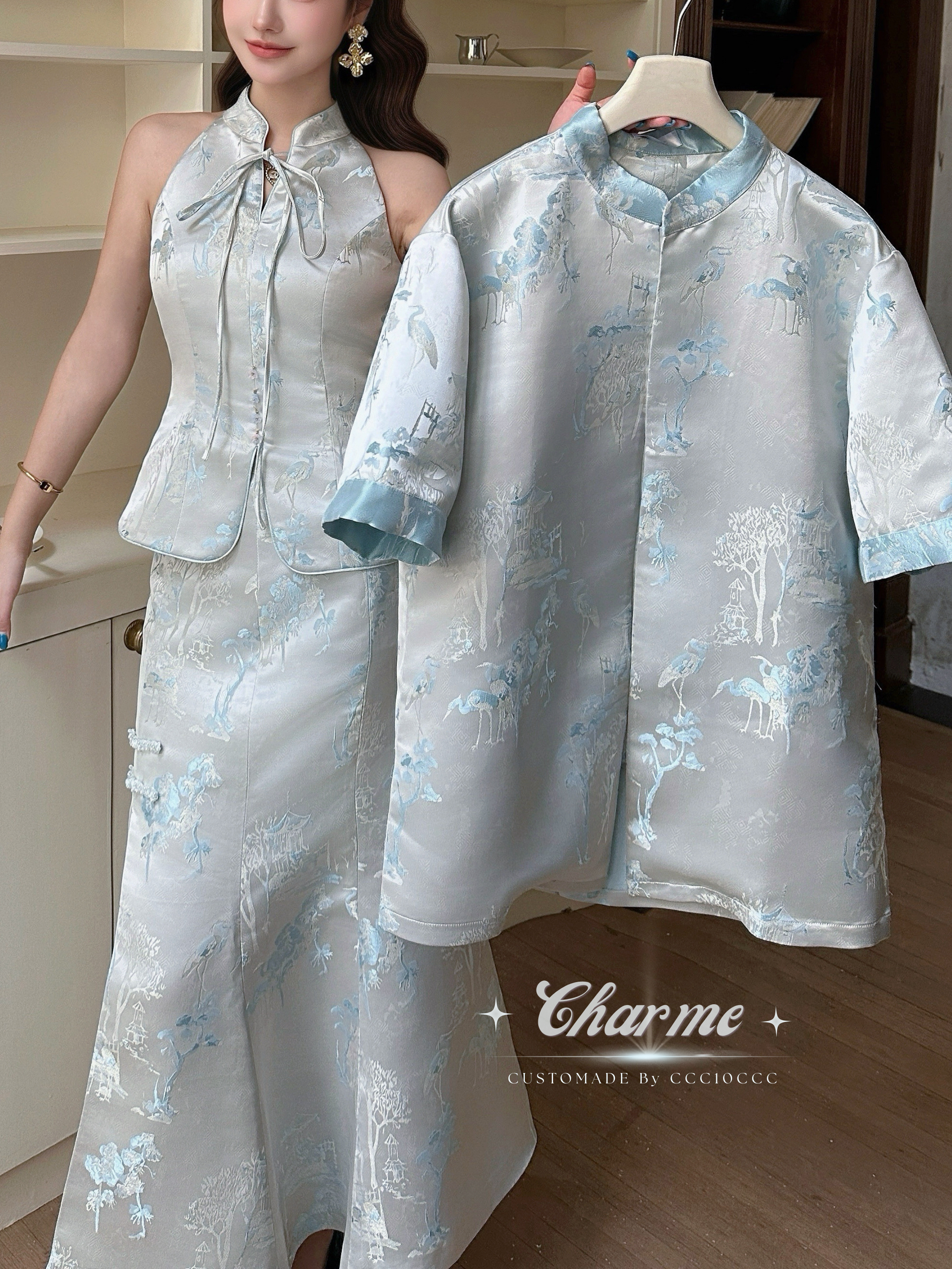 Jade Qipao 玉鹿吟 · 女套装