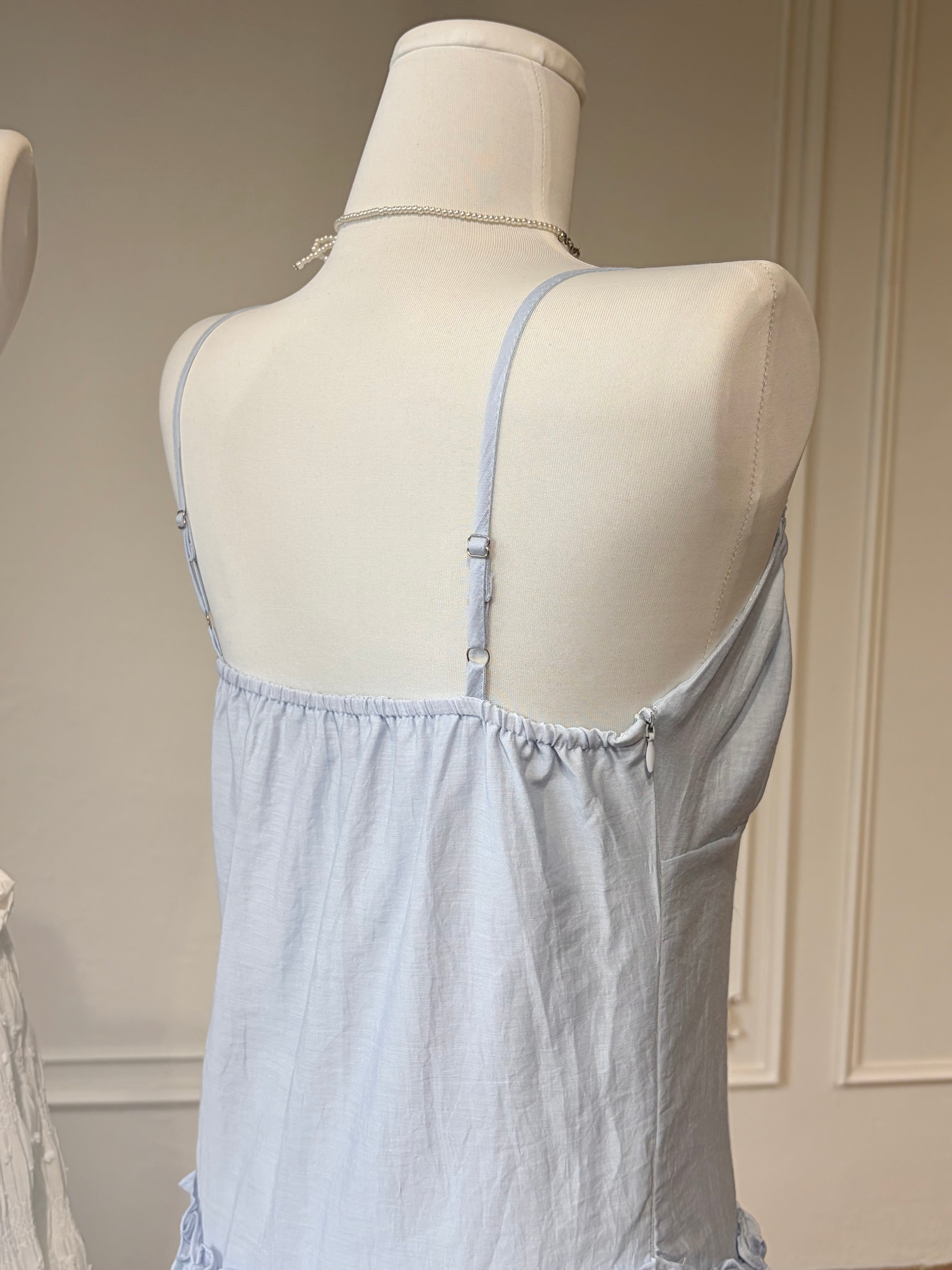 SHIRRED TIERED CAMI SET