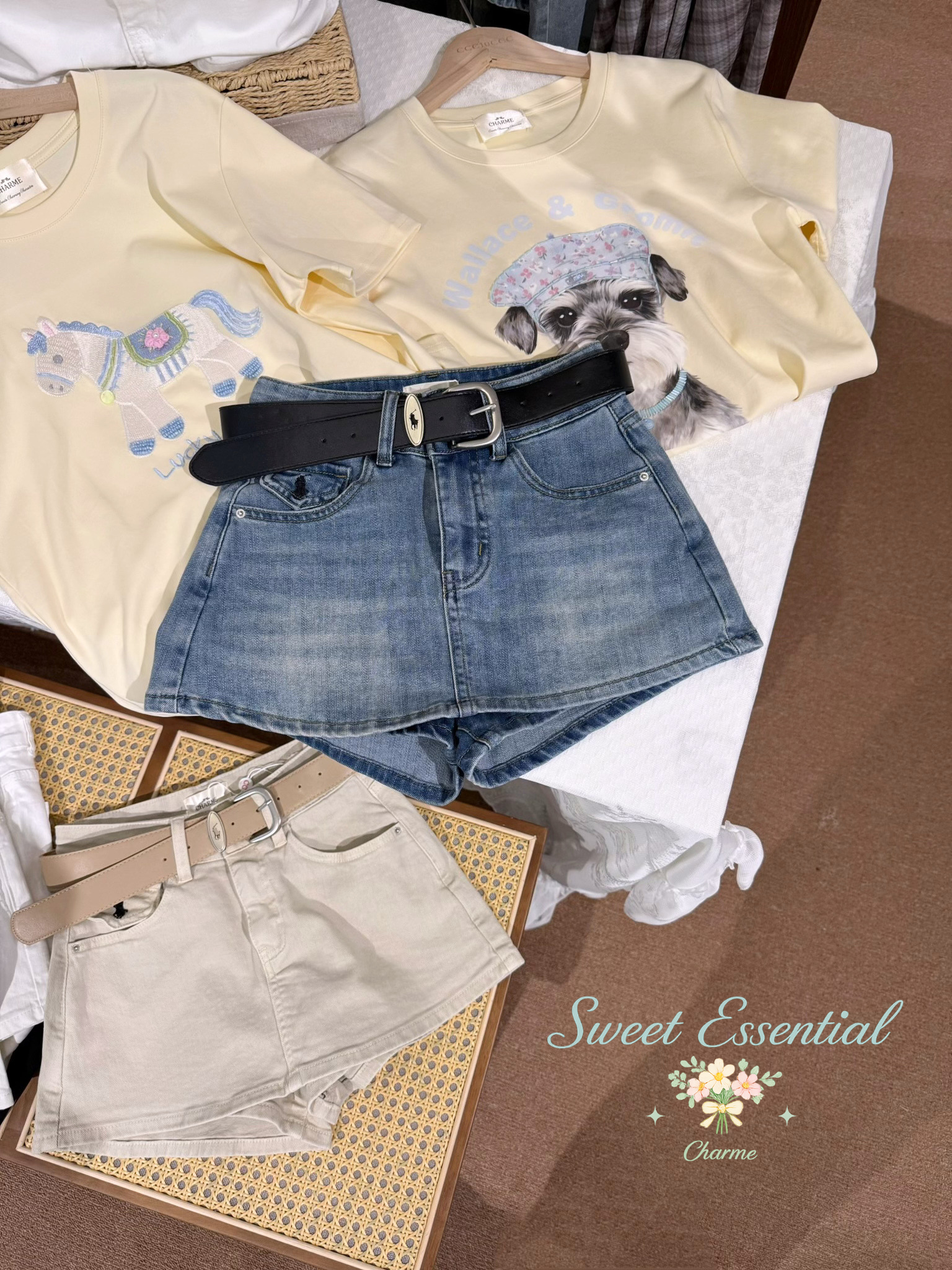 Lyla Denim Skort (w'belt)