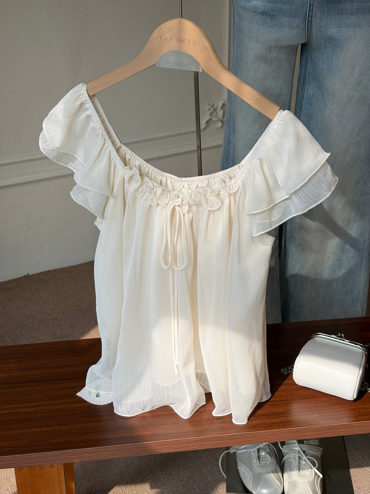 Camille Ruffle Chiffon Blouse