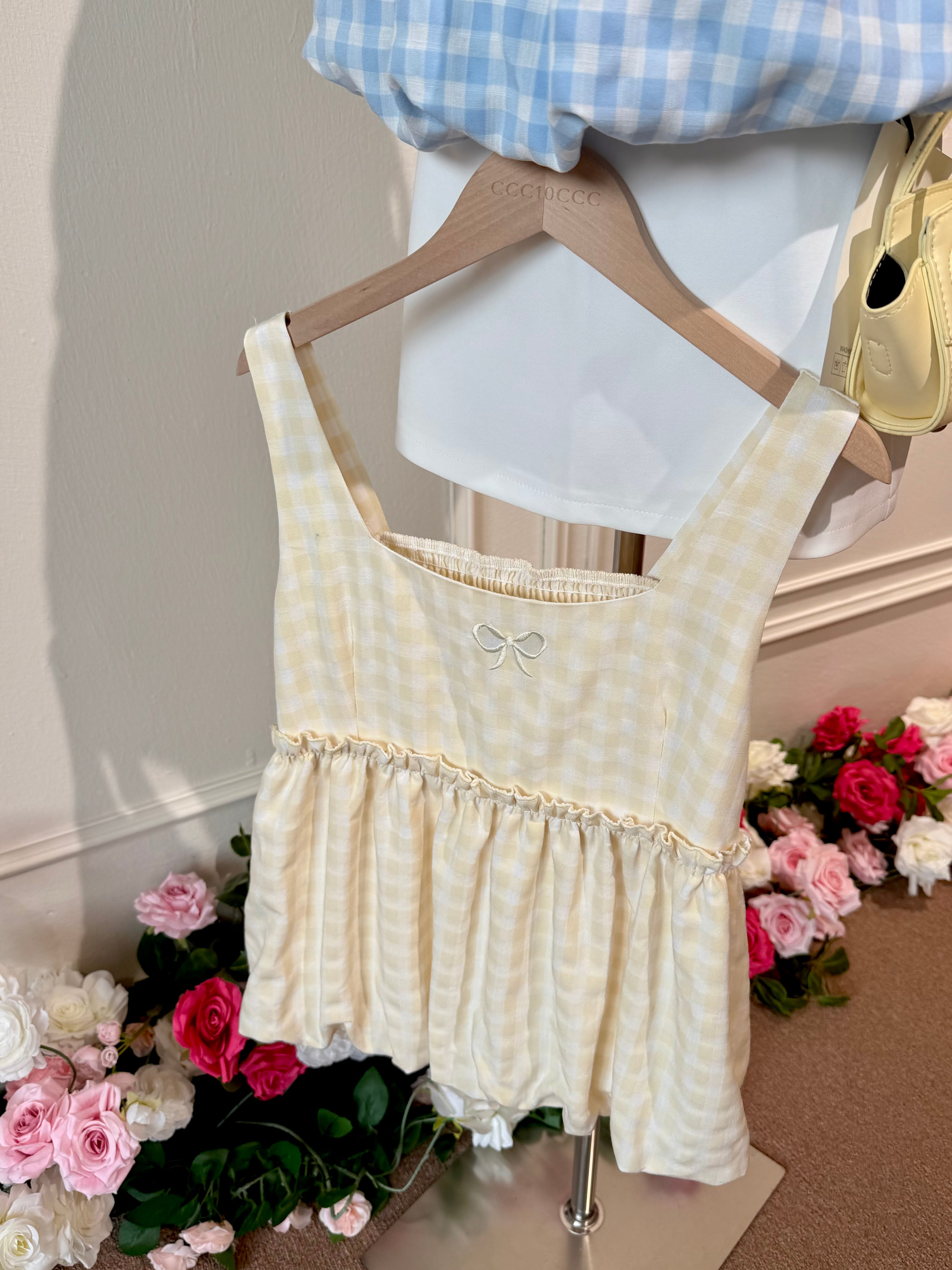 Tartan Ribbon Top