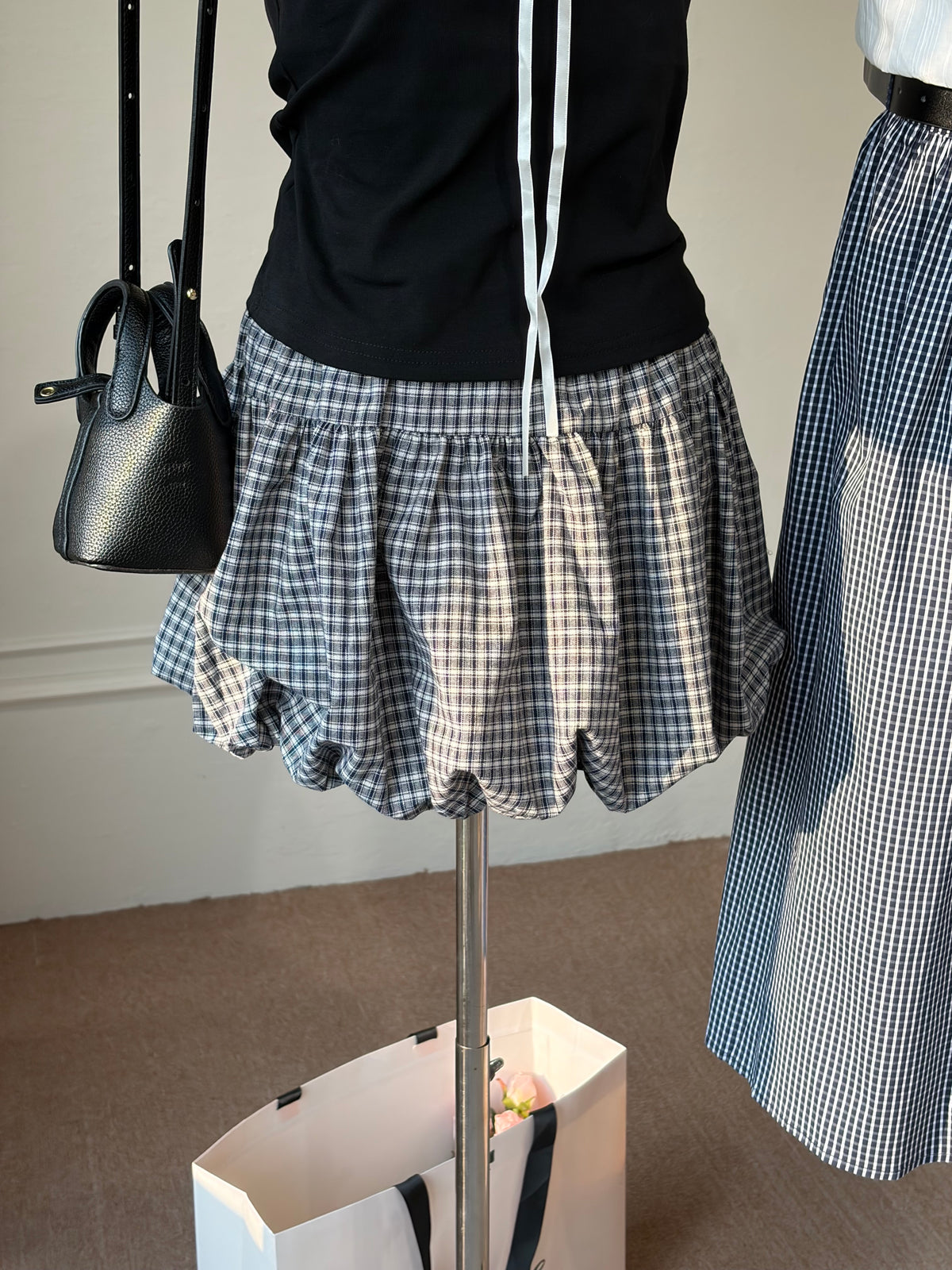 Clara Gingham Skort
