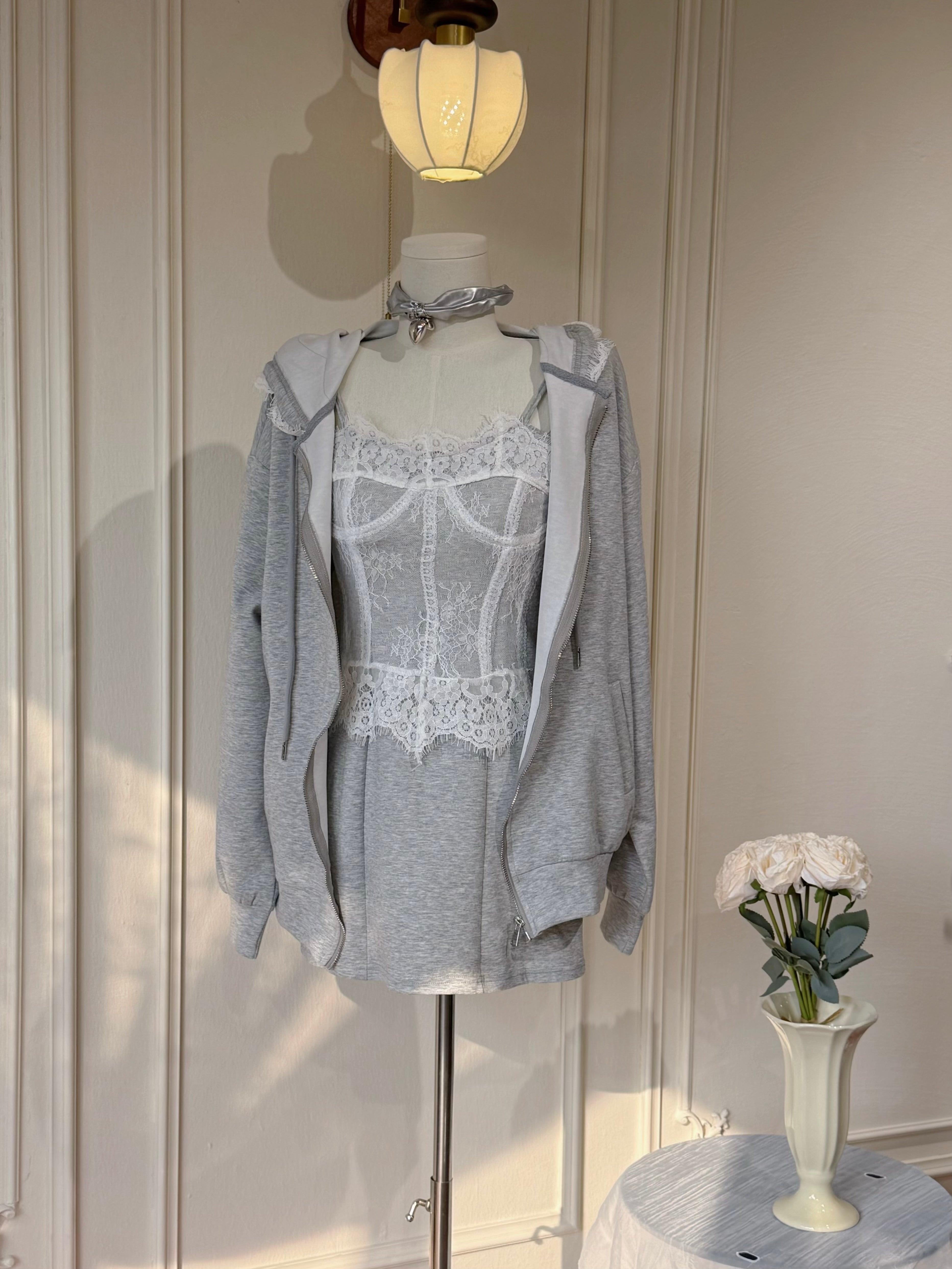 Aspen Set 【连身裙+卫衣外套】