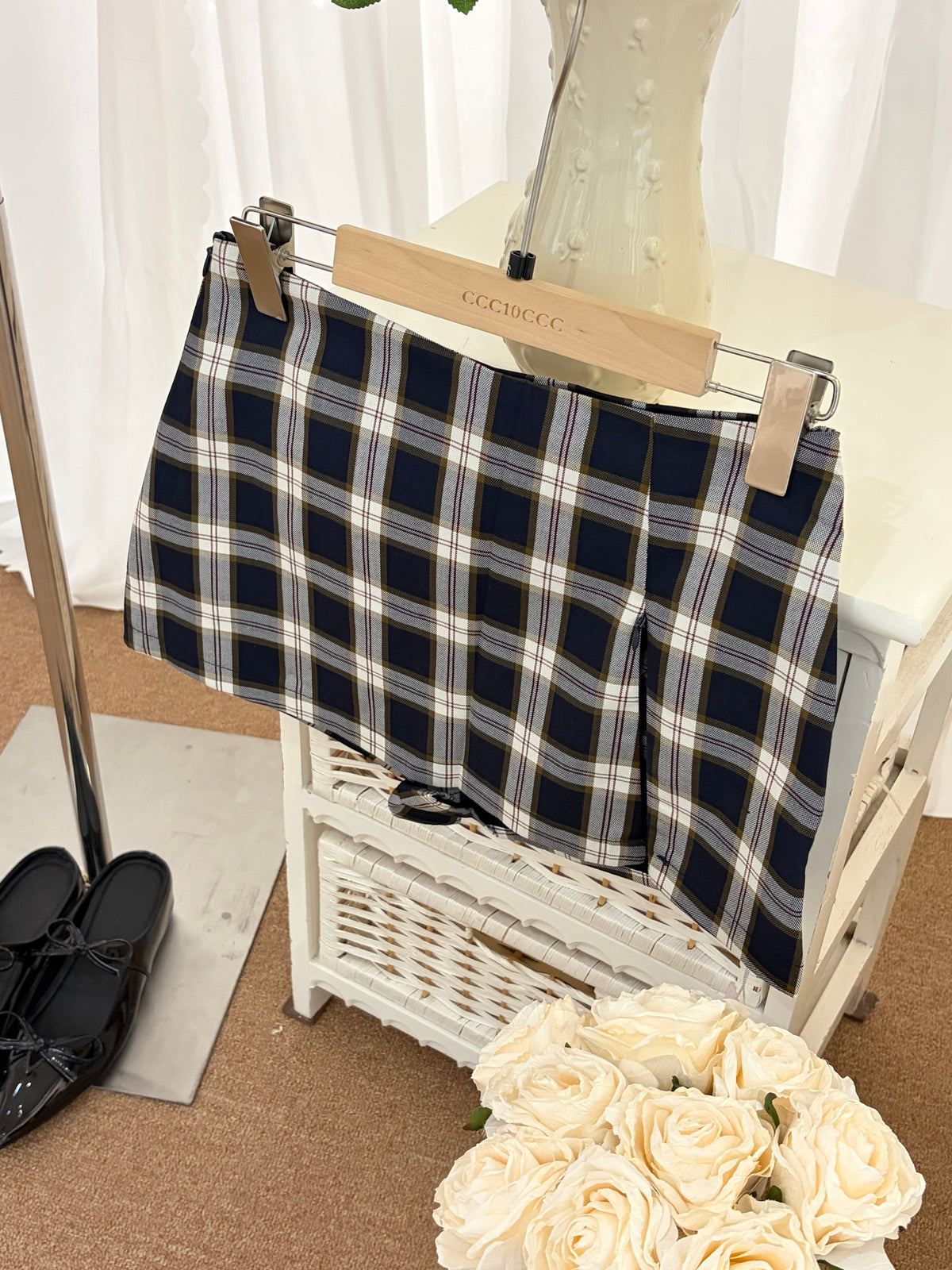 Elowen Plaid Skort