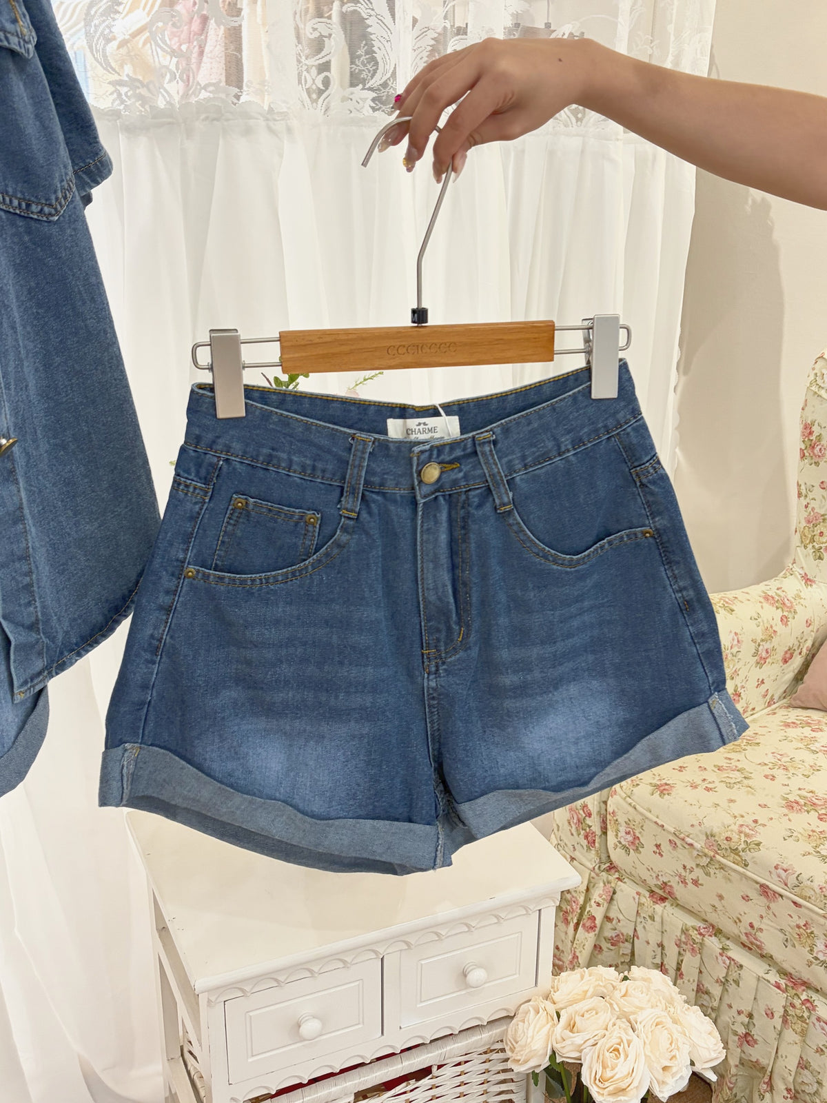 Avry Denim Shirt / Shorts