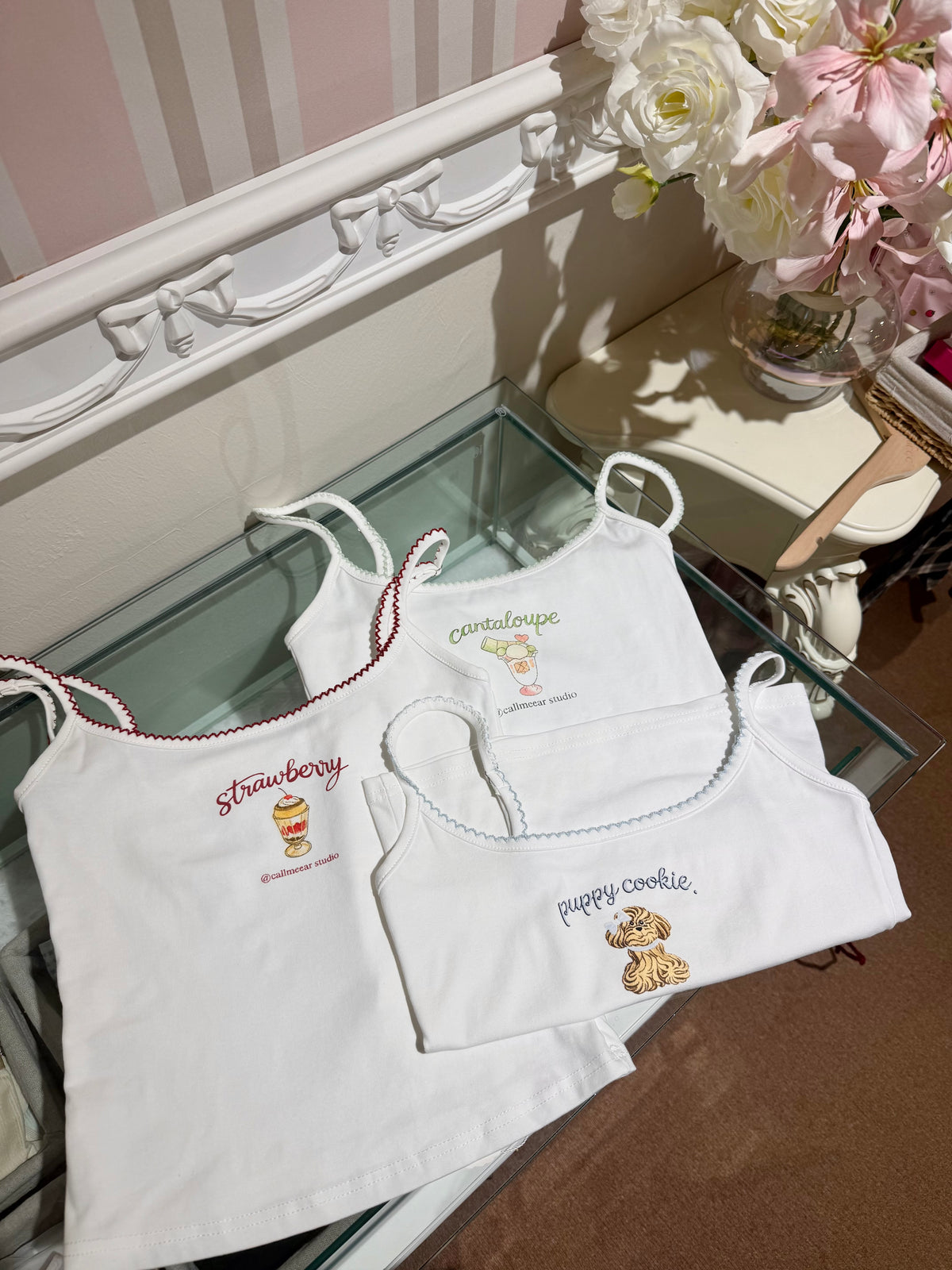 Callie Fruit Embroidery Cami Top
