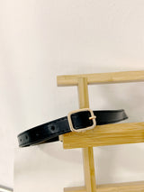 Leather Lock Waist Belt